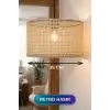 Şık Hasır Kumaş Başlıklı Sarkıt Avize 35 CM İç Mekan