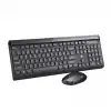 Ergonomik Kablosuz Klavye Mouse Seti 2.4GHz USB