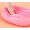 Ergonomik Süngerli Silikon Banyo Kesesi 12 cm x 7 cm