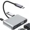 Kompakt 4K 4 İn 1 Bağlantı Adaptörü USB-C HDMI