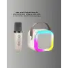Kompakt Karaoke Mikrofon Seti 10W Bluetooth Hoparlör