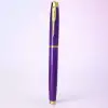 Şık Mor Metal Roller Kalem 13 cm Ofis Kullanımı