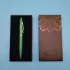 17 Cm Metal Kalem Tükenmez Yeşil Kutulu