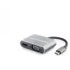 Type C Hub Hdmi 4K Vga 2 Port Gri