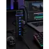 Yüksek Hızlı USB Çoğaltıcı 7 Portlu Kompakt Tasarım