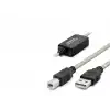 Uzun Mesafe USB Printer Kablosu 10 M - Siyah