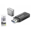 USB Type-C 3.2 Gen1 Kart Okuyucu SD MicroSD 5 Gbps Siyah C306
