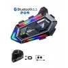 Ergonomik Bluetooth Intercom 1000 Metre Motosiklet Kaskı