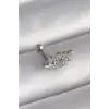 Zirkon Taşlı Dal Tragus Piercing 6 mm Çelik