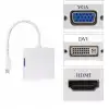 Kompakt Mini DP Çevirici HDMI VGA DisplayPort 1 Adet