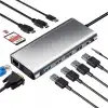 Çoklu Bağlantı İmkanları ile 12 İn 1 Type-C Adaptör