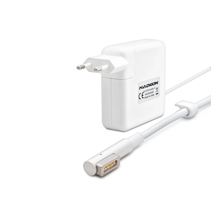 18.5V 4.6A 85W Laptop Adaptörü - L Tip - Macbook Uyumlu - Beyaz HD797