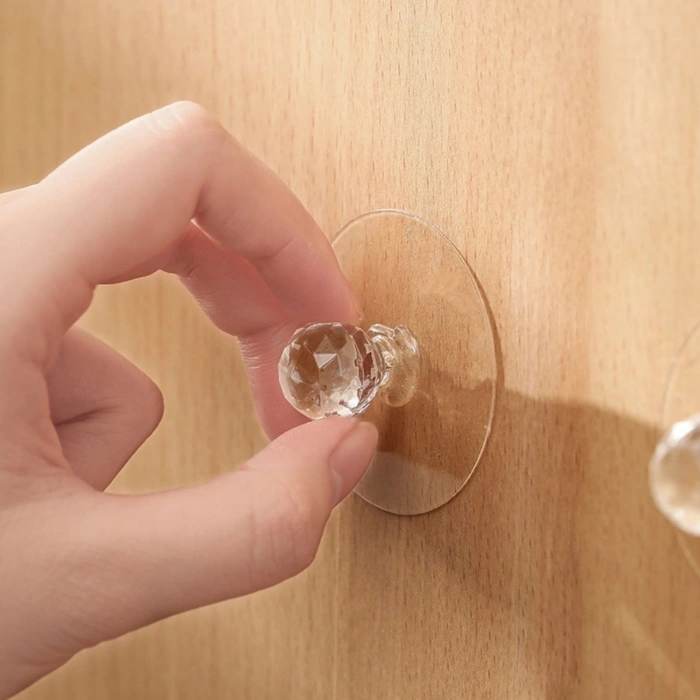 Kristal Yapışkanlı Kulp Askısı ve Tutma Kolu 2 Adet