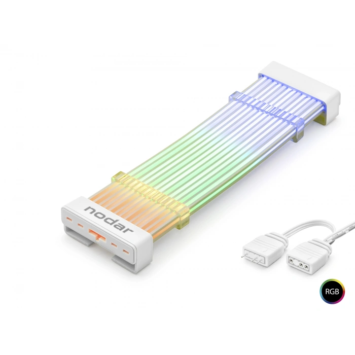 24 Pin Argb Anakart Güç Uzatma Kablosu Bükülebilir 2 Mm 54 60 Led Beyaz ND2800A