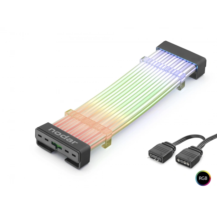 24 Pin Argb Anakart Güç Uzatma Kablosu Bükülebilir 2 Mm 54 60 Led Siyah ND2801B