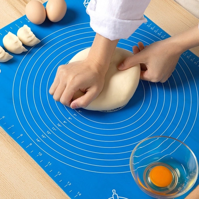 Hamur Açma Matı 40 Cm 30* Hamur Matı Silikon Ölçekli Kullanımı Kolay