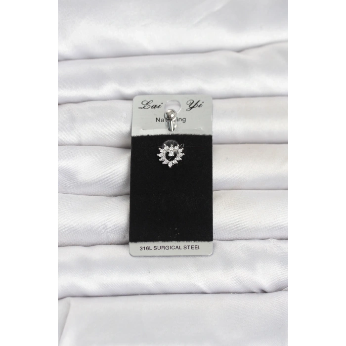 316L Cerrahi Çelik Kalp Model Göbek Piercing TJ-PR1394