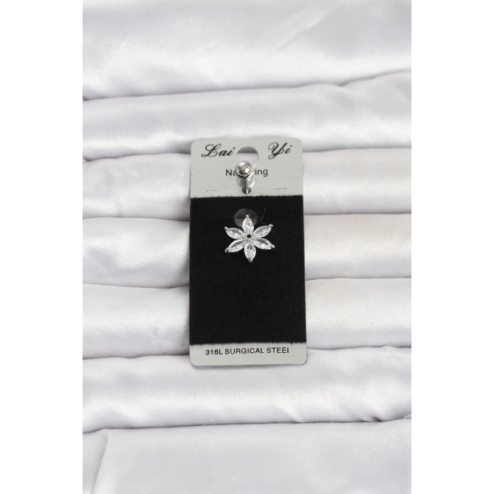 316L Cerrahi Çelik Lotus Model Göbek Piercing TJ-PR1378