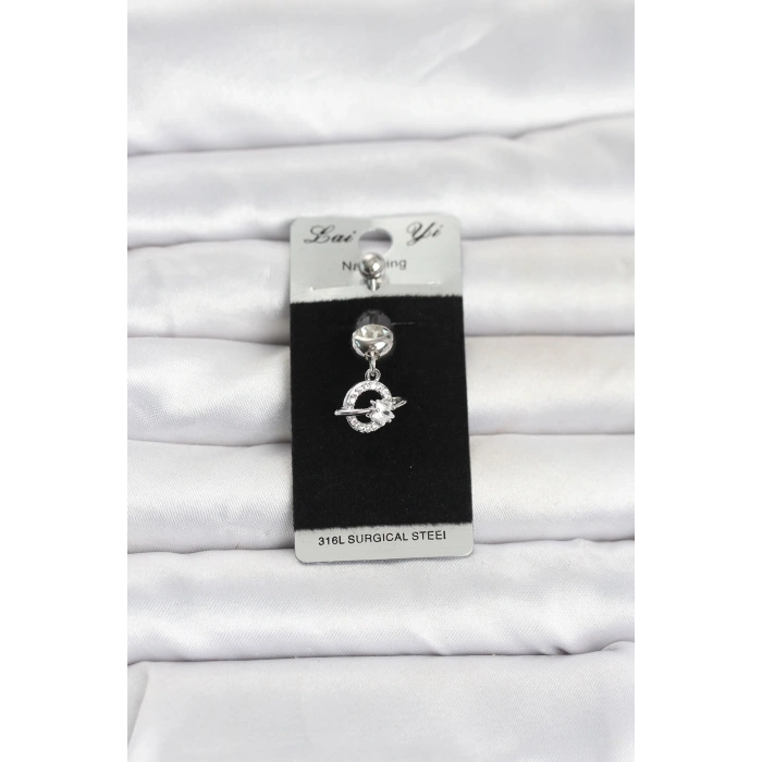 316L Cerrahi Çelik Sallantılı Yıldız Model Göbek Piercing TJ-PR1377
