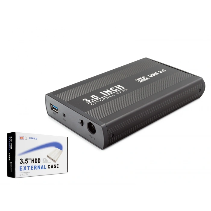 3.5 Inç Sata Hdd Harici Disk Kutusu Usb 3.0 - Siyah HDX1756