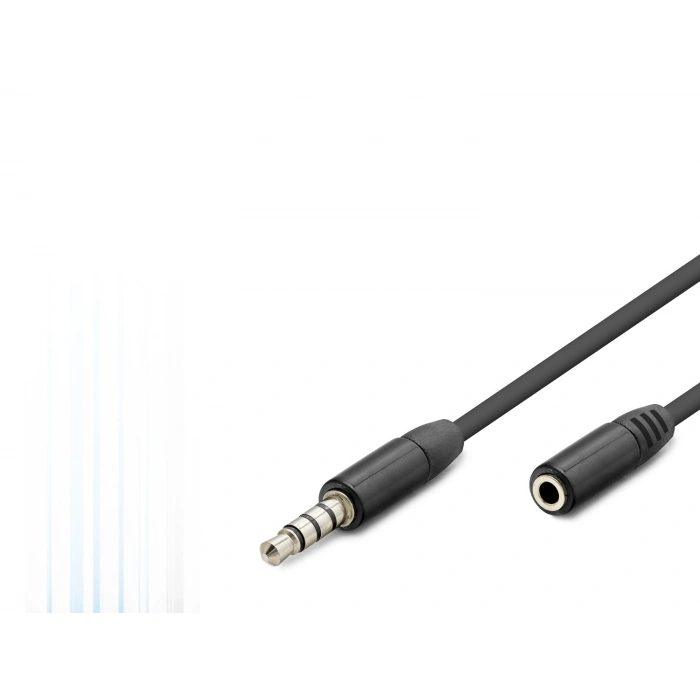 3.5 Mm Trrs Aux Uzatma Kablosu 3 M - Siyah HDX1011