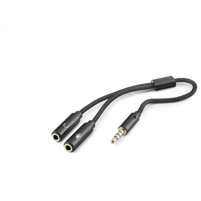 3.5Mm Mikrofon Ve Aux Ses Ayırıcı Adaptör Siyah HDX1083