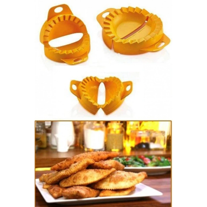 Ravioli Kesme Kalıbı 3 Parça Çiğ Börek Kurabiye Hamur İşi Aparatı