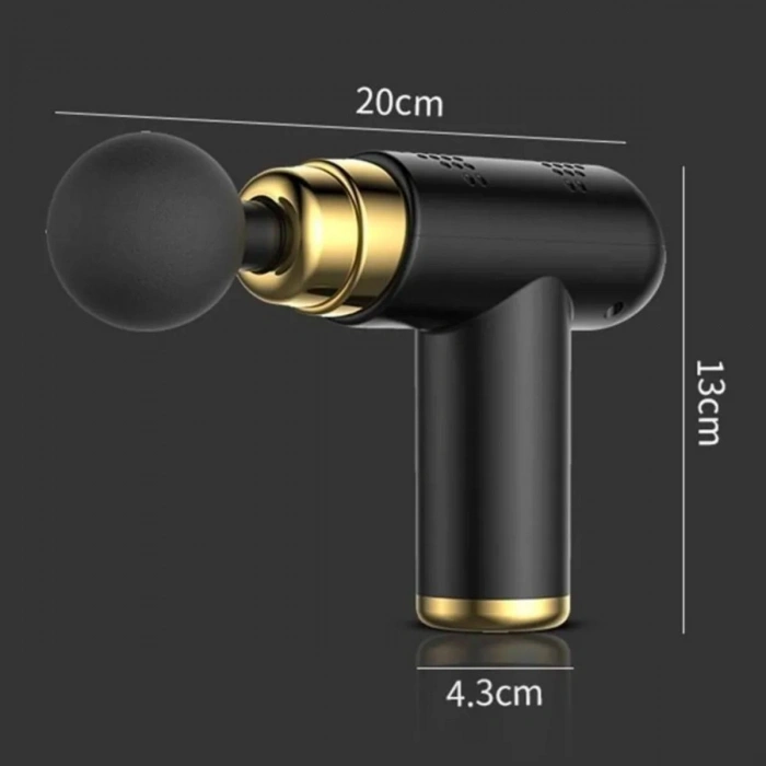 Olabilen Masaj Tabancası 4 Başlıklı USB Şarj