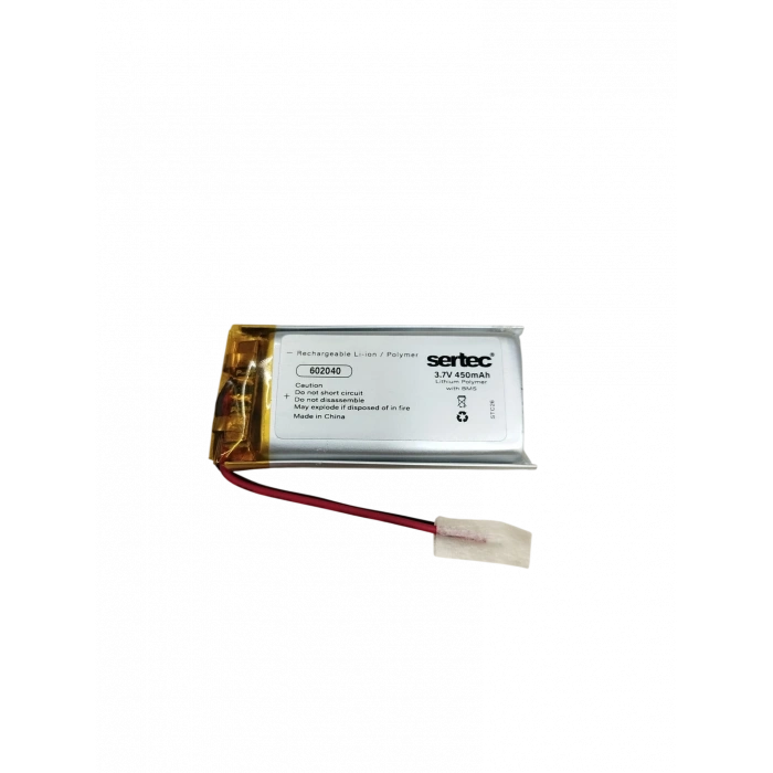 602040 3.7V 450 mAh Li-Polymer Pil (Devreli/1.5A)
