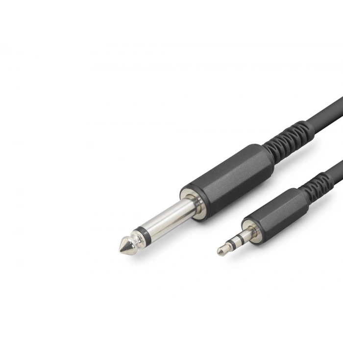 6.35Mm To 3.5Mm Gitar Kablosu 3 M - Siyah HDX1077