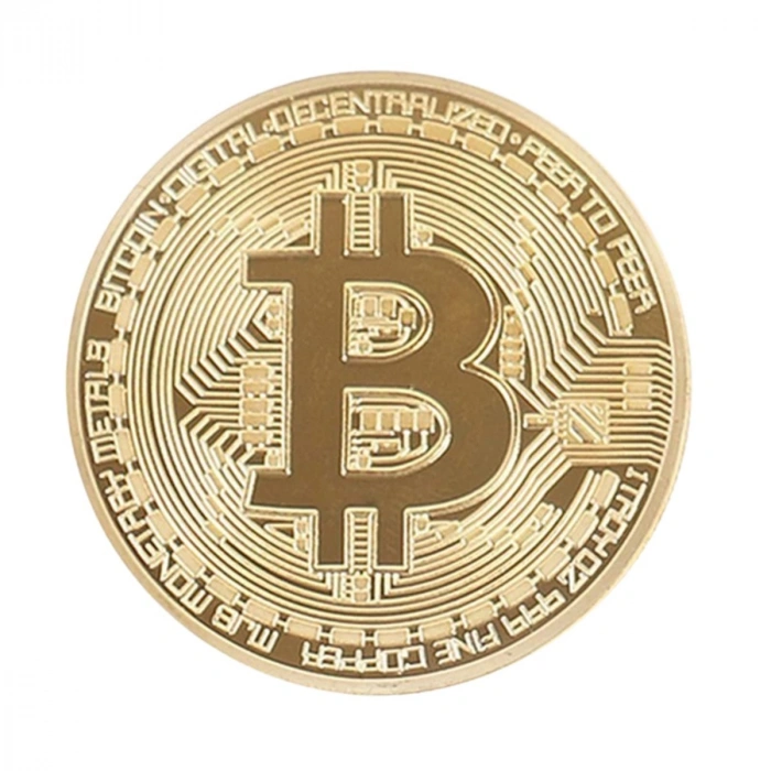 Hediye Sikke Para Bitcoin Madeni Hatıra Parası Madeni Bitcoin