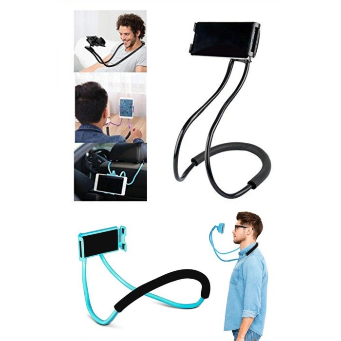 Telefonu Tutucu Stand Boyuna Asılan Ergonomik 360 Derece Cep