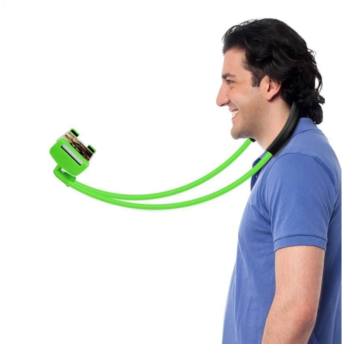 Telefonu Tutucu Stand Boyuna Asılan Ergonomik 360 Derece Cep