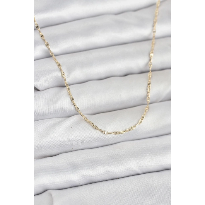 CM 14K Gold Renk Gemici Zincir Model 60 cm Kadın Kolye TJ-BKO10936