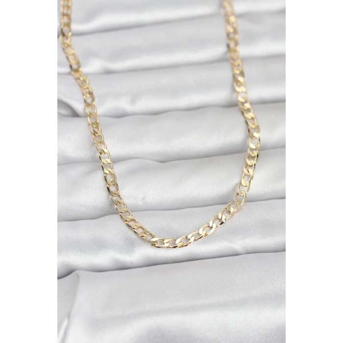 CM 14K Gold Renk Zincir Model 60 cm Kadın Kolye TJ-BKO10969
