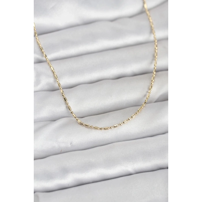 CM 14K Gold Renk Zincirli 60 cm Kadın Kolye TJ-BKO10938