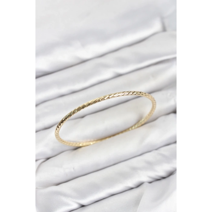 CM Gold Renk Kesim Model 65 mm Bilezik TJ-BB8617