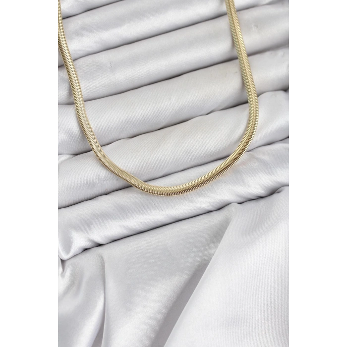 CM Yassı Yılan Zincir Model 60 cm Kadın Kolye TJ-BKO11128