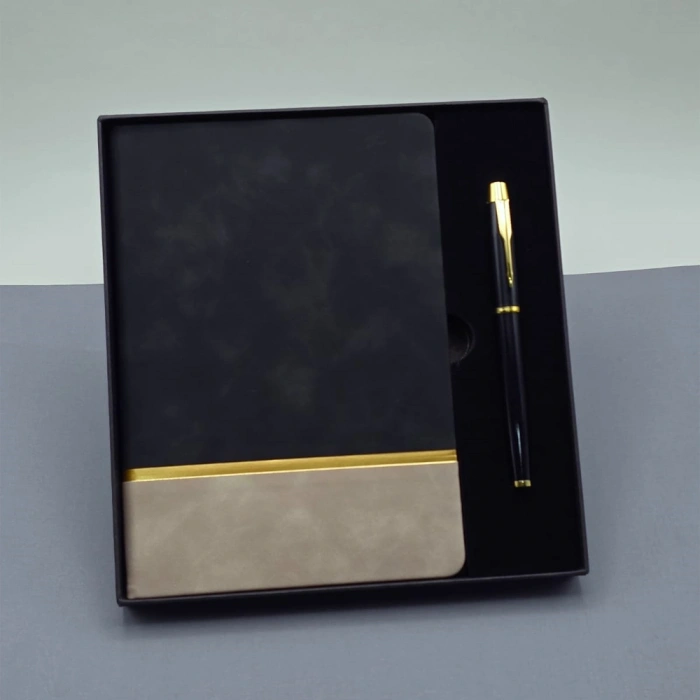 Defter Ve Kalem Kutulu Siyah Set
