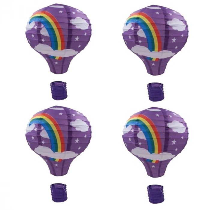 Dilek Feneri Dekor Amaçlı Kağıt Balonu Uçan Balon Renkli