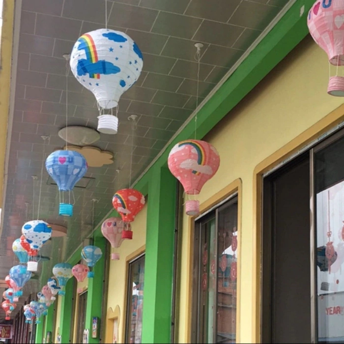 Dilek Feneri Dekor Amaçlı Kağıt Balonu Uçan Balon Renkli