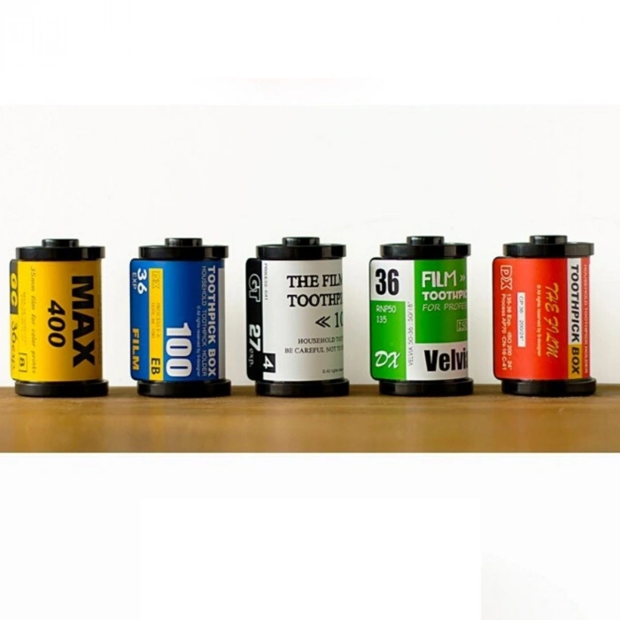 Kürdanlık Kürdan Tutucu Dörtgen Fotoğraf Filmi Şeklinde Kutu