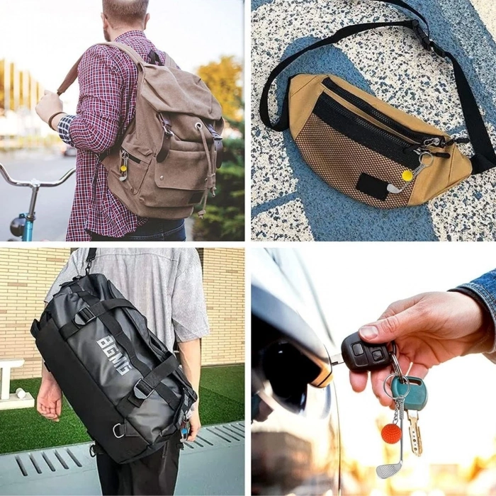 Çanta Süsü Gerçekçi Golf Tasarımlı Anahtarlık Kolye Golf Keychain