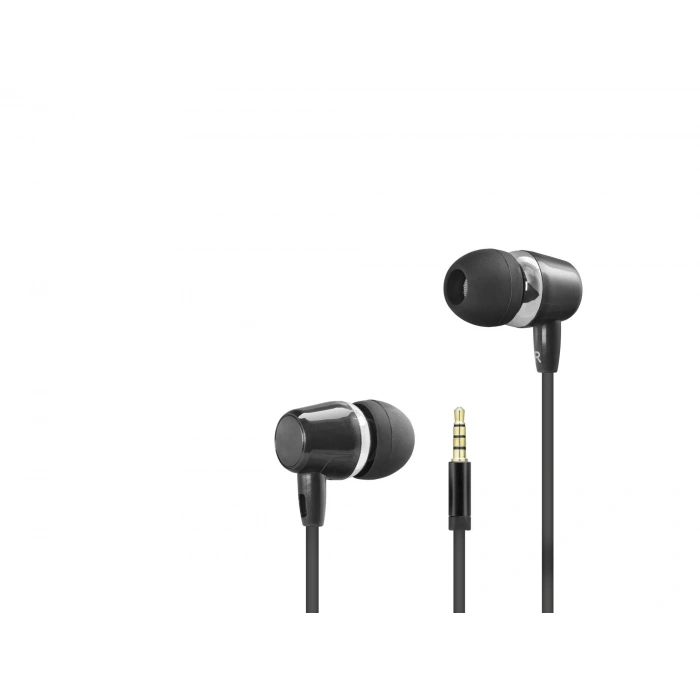 Kablolu Kulak İçi Mikrofonlu Kulaklık 3.5 Mm Pc Telefon Uyumlu Siyah DHE7000BK