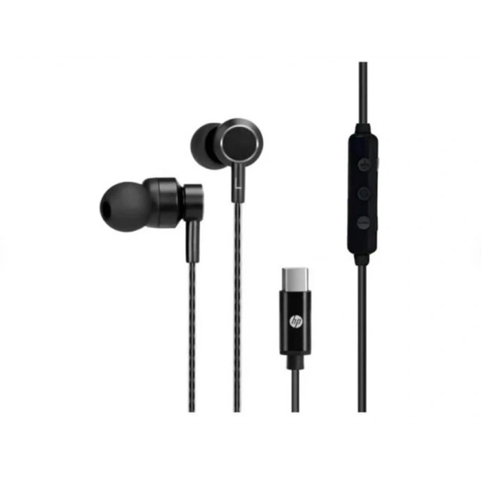 Kablolu Kulak İçi Mikrofonlu Kulaklık Type-c Pc Telefon Uyumlu Ses Kontrollü Siyah DHH1127BK