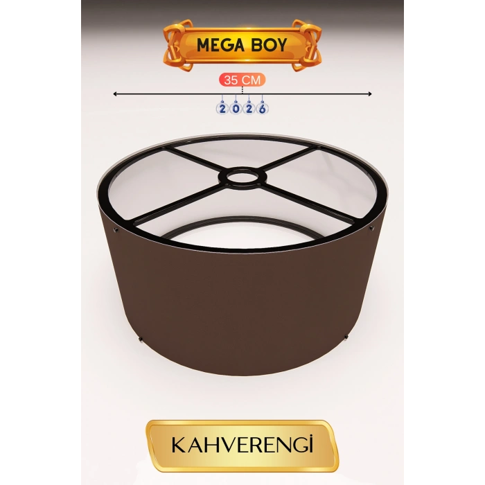 Kahverengi Lambader Başlığı 35 CM Mega Boy