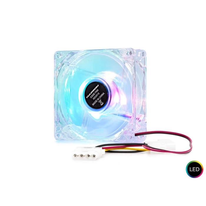 Kasa Fanı Led 80 Mm Şeffaf HDX1516