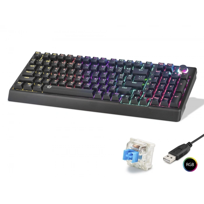 Mekanik Klavye 104 Tuş Blue Switch Rgb - Siyah G500XB