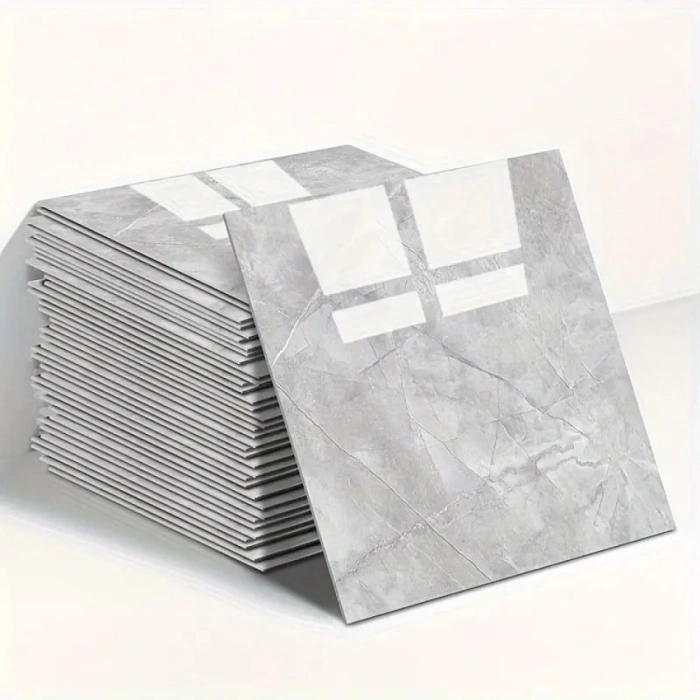Mermer Desen Duvar Sticker Gri 30 x 30 Cm 1 Adet