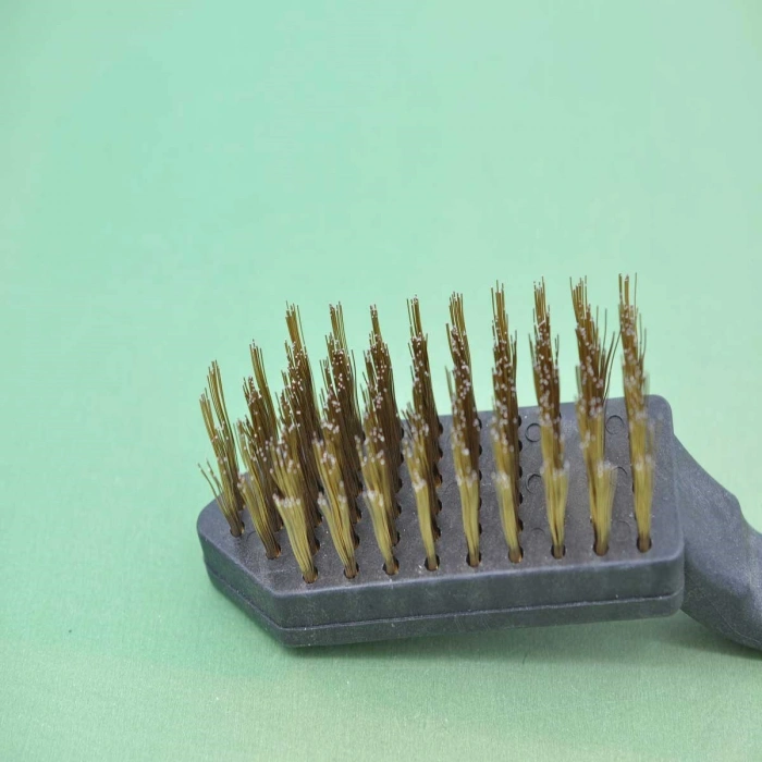 Bakım Fırçası Metal Tel Fırça Plastik Saplı Pas Kir Sökme